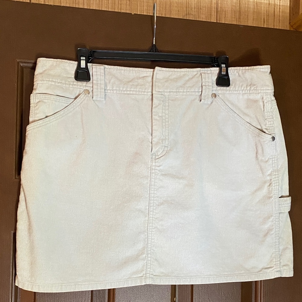 J.Crew Lt Grey Corduroy Mini Skirt- Size 14